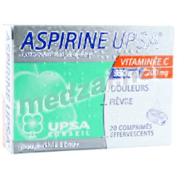 Aspirine UPSA VITAMINEE C TAMPONNEE EFFERVESCENTE comprimé UPSA (FRANCE)