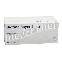 Biotine BAYER 5 mg таблетки BAYER HEALTHCARE (ФРАНЦИЯ)