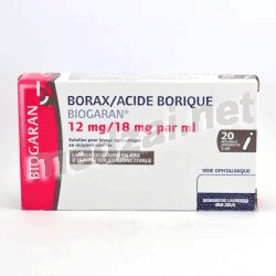 Borax/acide borique BIOGARAN 12 mg/18 mg/ml solution SOCIETE ALEPT (FRANCE)