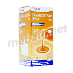 Carbocisteine UPSA 5% ADULTES SANS SUCRE solution UPSA (FRANCE)