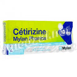 Cetirizine MYLAN PHARMA 10 mg comprimé MYLAN SAS (FRANCE)