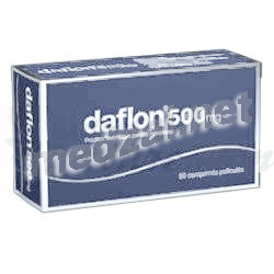 Daflon 500 mg таблетки Лаборатории Сервье (ФРАНЦИЯ)