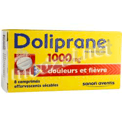 Doliprane 1000 mg таблетки Санофи-Авентис Франс (ФРАНЦИЯ)