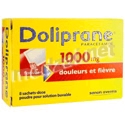 Doliprane 1000 mg порошок Санофи-Авентис Франс (ФРАНЦИЯ)