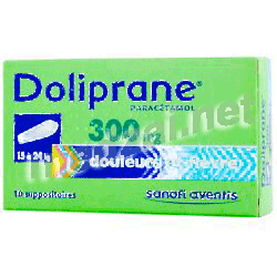 Doliprane 300 mg суппозитории Санофи-Авентис Франс (ФРАНЦИЯ)