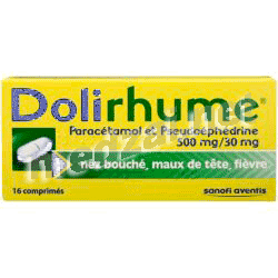 Dolirhume paracetamol et pseudoephedrine