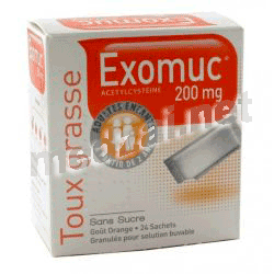 Exomuc 200 mg гранулы Лаборатории Бушара-Рекордати (ФРАНЦИЯ)