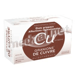 Granions de cuivre 0,3 mg/2 ml solution GRANIONS (MONACO)