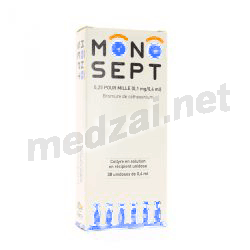 Monosept 0,25 POUR MILLE (0,1 mg/0,4 ml) капли глазные HORUS PHARMA (ФРАНЦИЯ)