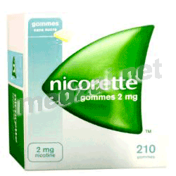 Nicorette 2 mg SANS SUCRE gomme à mâcher JOHNSON & JOHNSON SANTE BEAUTE FRANCE (FRANCE)