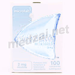 Nicorette MICROTAB 2 mg comprimé JOHNSON & JOHNSON SANTE BEAUTE FRANCE (FRANCE)