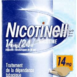 Nicotinell tts 14 mg/24 h  GLAXOSMITHKLINE SANTE GRAND PUBLIC (FRANCE)