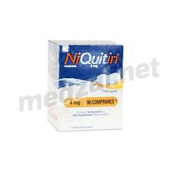 Niquitin MENTHE DOUCE 4 mg SANS SUCRE comprimé LABORATOIRES OMEGA PHARMA FRANCE (FRANCE)