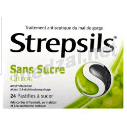 Strepsils CITRON SANS SUCRE pastille RECKITT BENCKISER HEALTHCARE FRANCE (FRANCE)