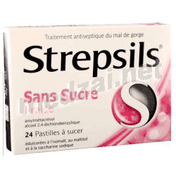 Strepsils FRAISE SANS SUCRE pastille RECKITT BENCKISER HEALTHCARE FRANCE (FRANCE)