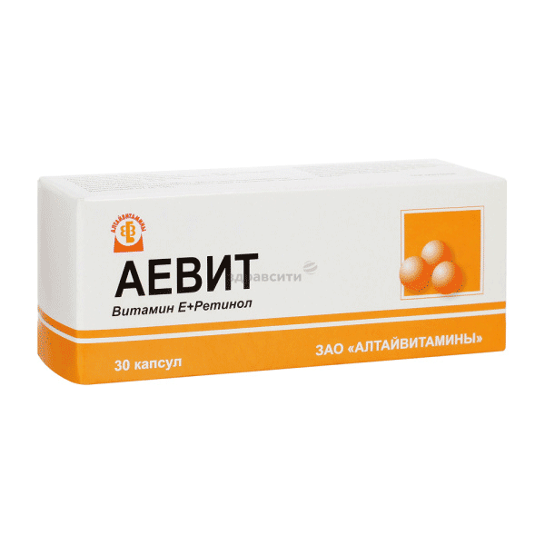 Aevit  capsule ЗАО "Алтайвитамины" (Fédération de Russie)