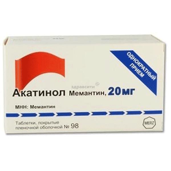 Akatinol memantine  comprimé MERZ PHARMA (Fédération de Russie)