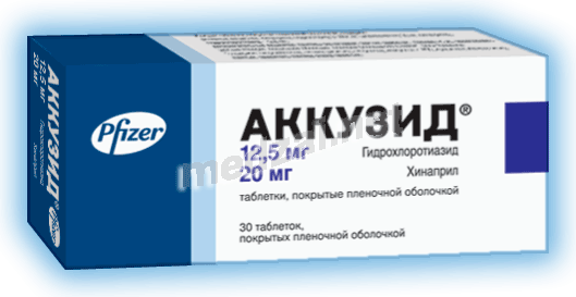 Accuzide<sup>®</sup>  comprimé PFIZER MANUFACTURING DEUTSCHLAND (ALLEMAGNE)