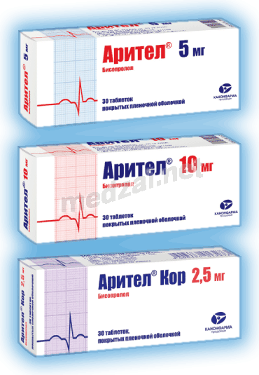 Арител Кор таблетки ЗАО "Канонфарма продакшн" (Россия)