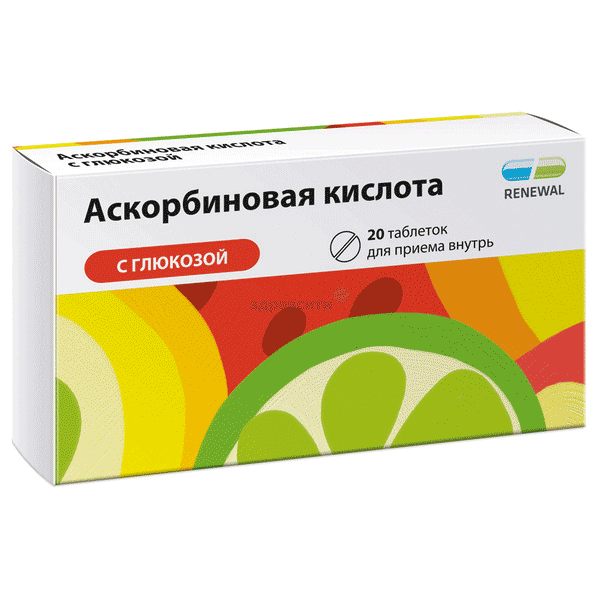 Ascorbic acid with glucose  comprimé АО ПФК "Обновление" (Fédération de Russie)