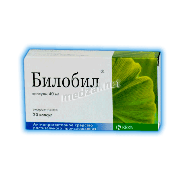 Bilobil<sup>®</sup>  capsule KRKA (SLOVENIE)