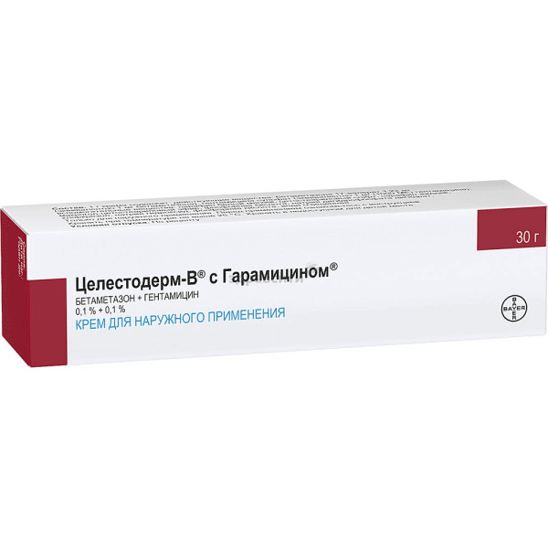 Celestoderm-v with garamycin  pommade BAYER (Fédération de Russie)