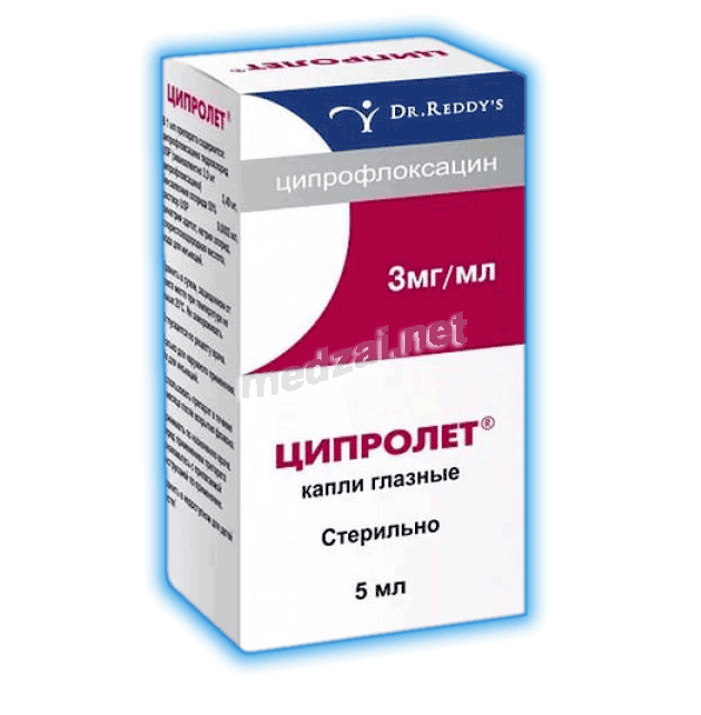 Ciprolet  collyre DR. REDDY`S LABORATORIES (Inde)