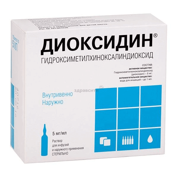 Dioxydin  solution Valenta Pharm (Fédération de Russie)