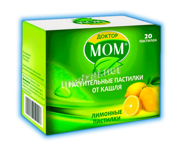 Doktor mom<sup>®</sup> herbal cough lozenges  pastille Johnson & Johnson (Fédération de Russie)