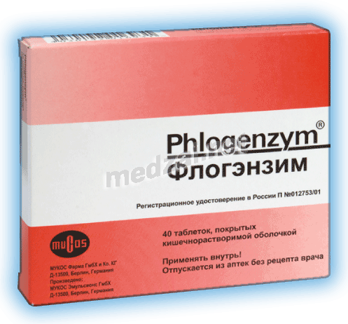 Phlogenzym<sup>®</sup>  comprimé Mucos Pharma GmbH & Co. KG (ALLEMAGNE)