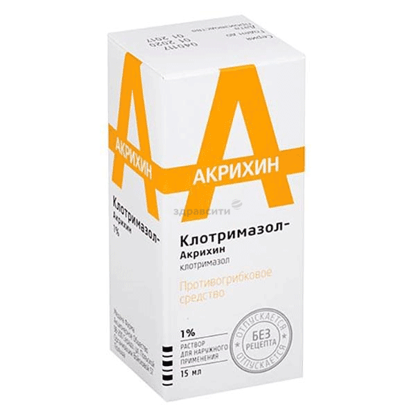 Clotrimazole -Акрихин solution MEDANA PHARMA (POLOGNE)