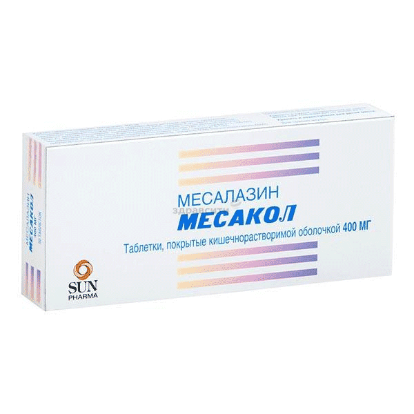 Mesacol  comprimé Sun Pharmaceutical Industries ltd (Inde)