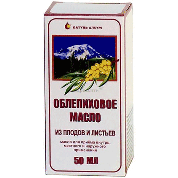 Облепиховое масло из плодов и листьев масло ООО "Катунь-Олеум" (Россия)