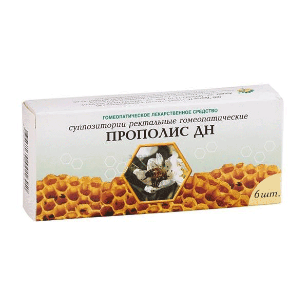 Propolis ДН suppositoire ООО "ДОКТОР Н" (Fédération de Russie)