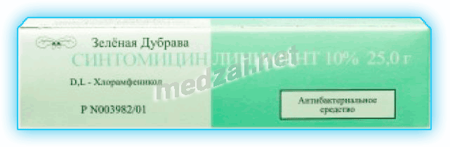 Synthomycin  liniment ЗАО "Зеленая дубрава" (Fédération de Russie)