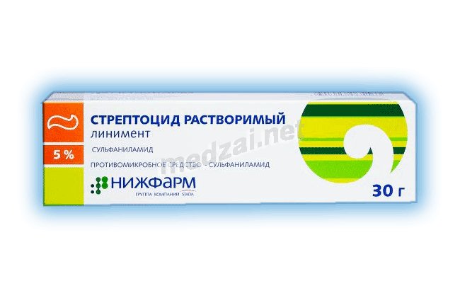 Streptocide soluble  liniment АО "Нижфарм" (Fédération de Russie)