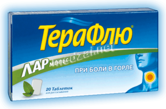 Theraflu<sup>®</sup> lar menthol  comprimé GlaxoSmithKline Consumer Healthcare (Fédération de Russie)