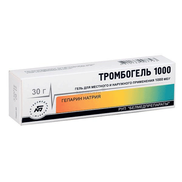 Trombogel 1000  gel Belmedpreparaty (République de Biélorussie)